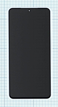 Защитное стекло Privacy "Анти-шпион" для Xiaomi Poco M3 Pro, черное