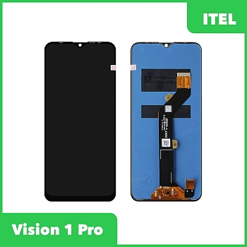 LCD дисплей для Itel Vision 1 Pro в сборе с тачскрином, черный, Premium Quality