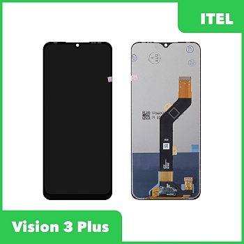 LCD дисплей для Itel Vision 3 Plus в сборе с тачскрином (черный)